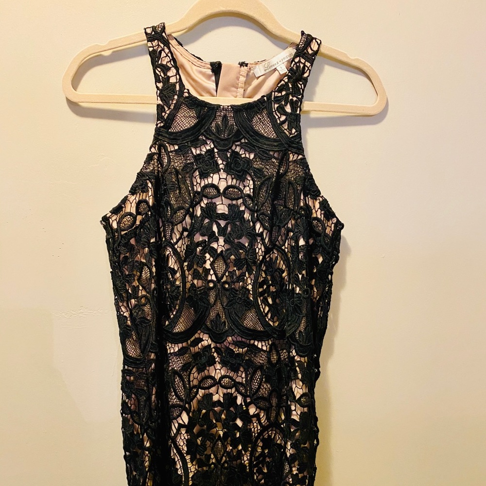 Lovers+friends Black Lace Mini Dress